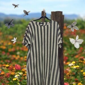 Striped Black and White Dress